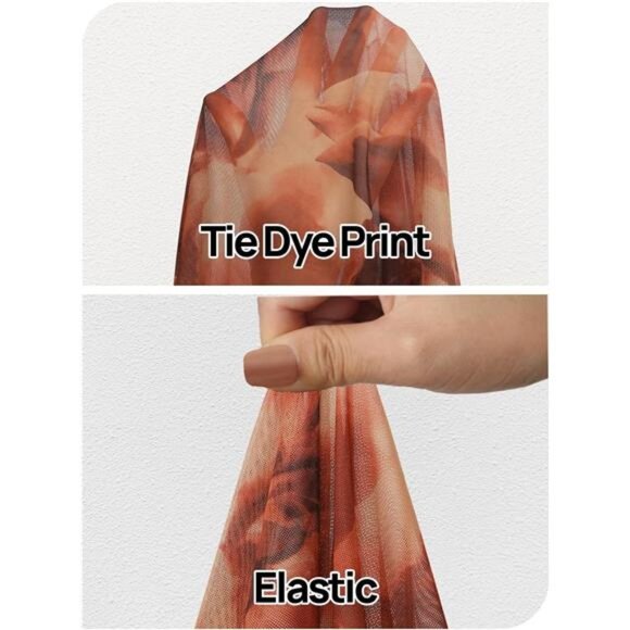 Women's Long Sleeve Maxi Dress Orange Brown - Picture 5 of 5